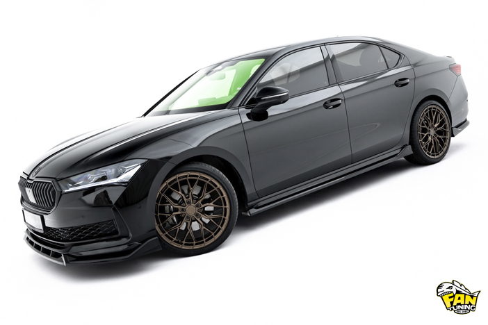Аэродинамический обвес V.1 на Шкоду Суперб (Skoda Superb) Mk4 2023+ в версии Sportline