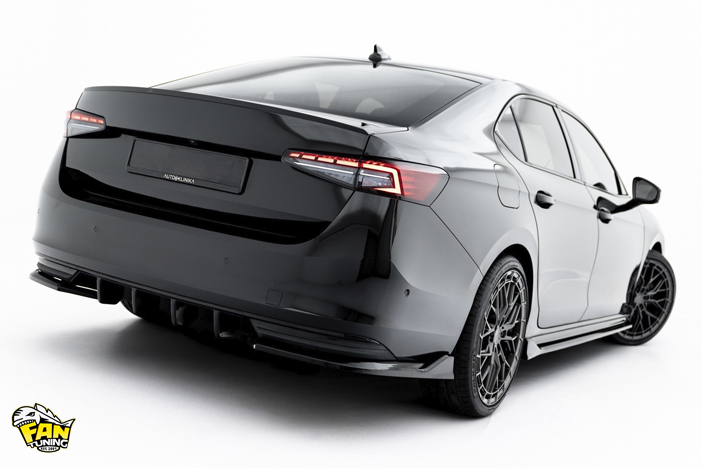 Аэродинамический обвес V.1 на Шкоду Суперб (Skoda Superb) Mk4 2023+ в версии Sportline