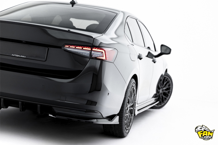Аэродинамический обвес V.1 на Шкоду Суперб (Skoda Superb) Mk4 2023+ в версии Sportline