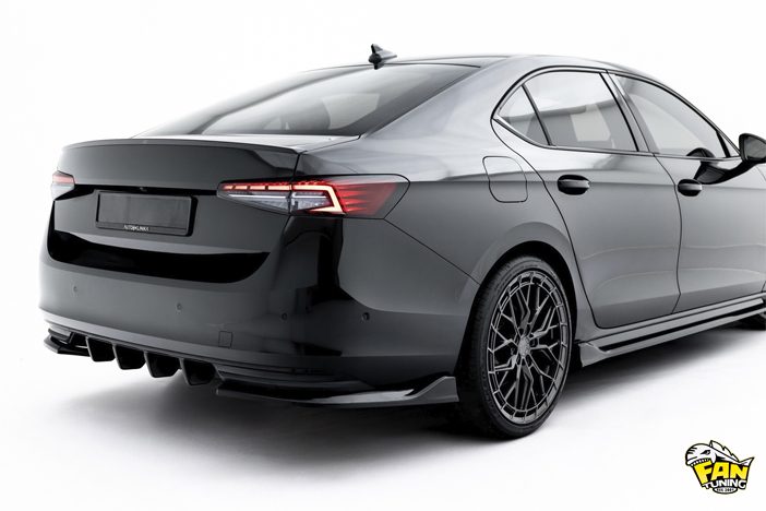 Аэродинамический обвес V.1 на Шкоду Суперб (Skoda Superb) Mk4 2023+ в версии Sportline