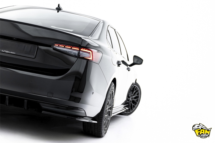 Аэродинамический обвес V.2 на Шкоду Суперб (Skoda Superb) Mk4 2023+ в версии Sportline