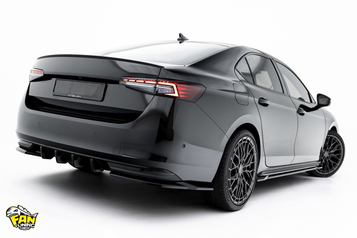 Аэродинамический обвес V.2 на Шкоду Суперб (Skoda Superb) Mk4 2023+ в версии Sportline