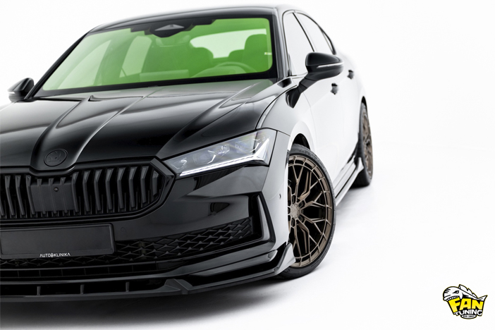 Аэродинамический обвес V.1 на Шкоду Суперб (Skoda Superb) Mk4 2023+ в версии Sportline