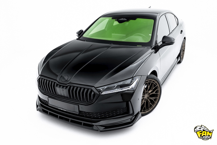 Аэродинамический обвес V.1 на Шкоду Суперб (Skoda Superb) Mk4 2023+ в версии Sportline