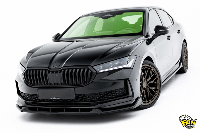 Аэродинамический обвес V.1 на Шкоду Суперб (Skoda Superb) Mk4 2023+ в версии Sportline