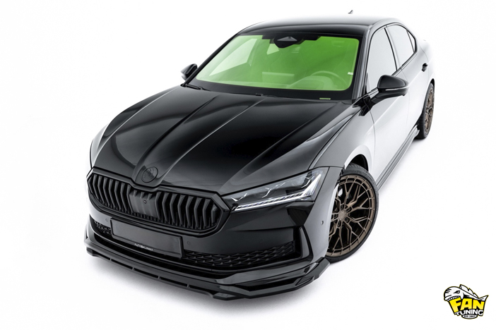 Аэродинамический обвес V.2 на Шкоду Суперб (Skoda Superb) Mk4 2023+ в версии Sportline