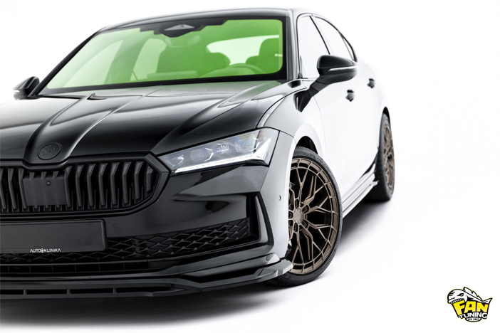 Аэродинамический обвес V.2 на Шкоду Суперб (Skoda Superb) Mk4 2023+ в версии Sportline