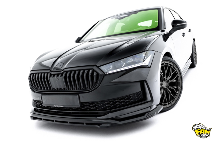 Аэродинамический обвес V.2 на Шкоду Суперб (Skoda Superb) Mk4 2023+ в версии Sportline
