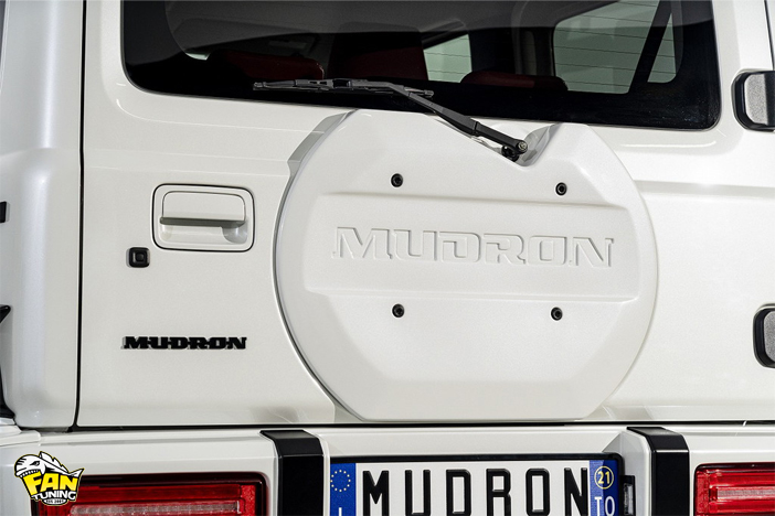 Аэродинамический обвес Mudron на Suzuki Jimny 5 дверей в стиле Mercedes G63 Brabus от японского тюнинг-ателье Aimgain