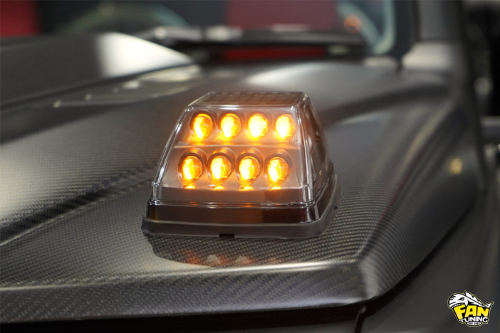 Аэродинамический обвес Mudron на Suzuki Jimny 5 дверей в стиле Mercedes G63 Brabus от японского тюнинг-ателье Aimgain