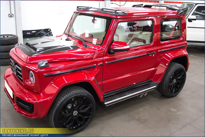 Бодикит для Сузуки Джимни (Suzuki Jimny) в стиле Mercedes G63 AMG Brabus