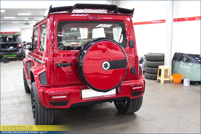 Бодикит для Сузуки Джимни (Suzuki Jimny) в стиле Mercedes G63 AMG Brabus