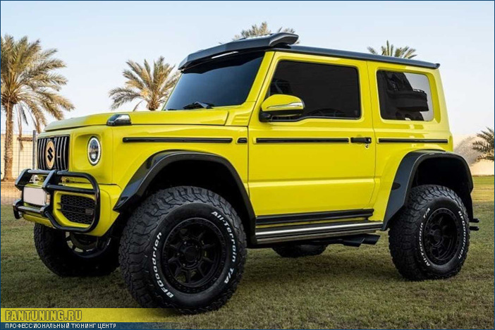 Бодикит для Сузуки Джимни (Suzuki Jimny) в стиле Mercedes G63 AMG