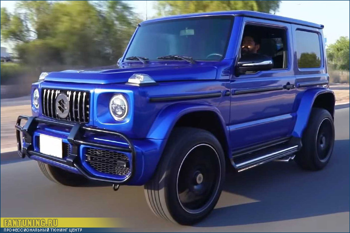 Бодикит для Сузуки Джимни (Suzuki Jimny) в стиле Mercedes G63 AMG