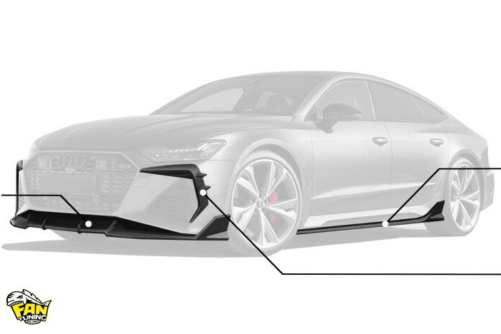 Аэродинамический обвес RD на Ауди (Audi) RS7 4K