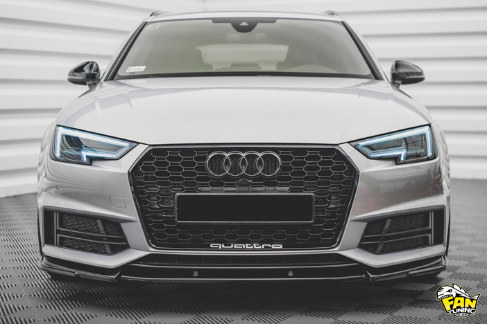 Аэродинамический обвес на Ауди (Audi) A4 B9 S-Line/S4 рестайлинг 2019+ 