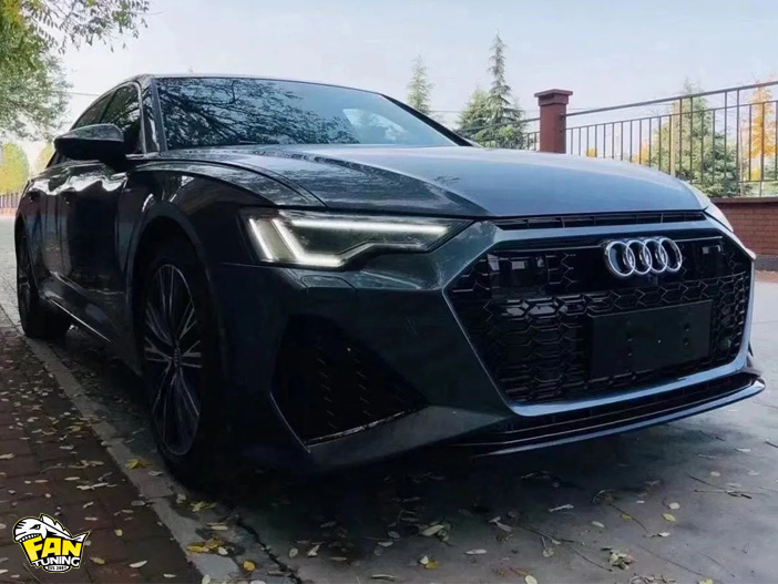 Передний бампер в стиле RS6 на Ауди (Audi) A6 C8