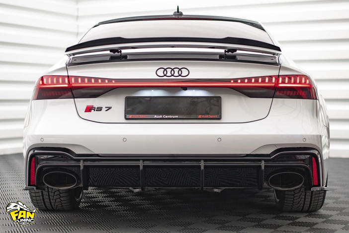 Аэродинамический обвес на Ауди (Audi) A7 C8 со стандартными бамперами