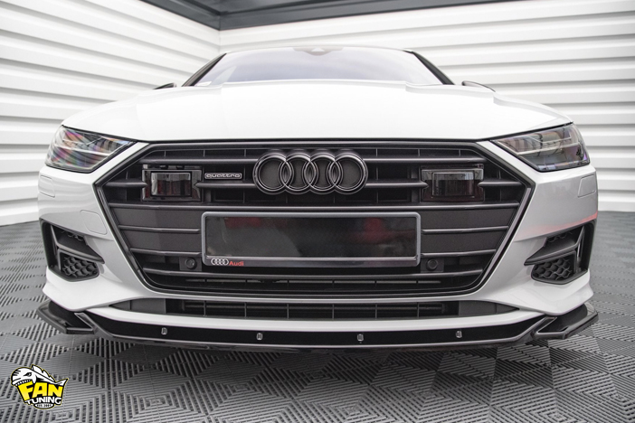 Аэродинамический обвес на Ауди (Audi) A7 C8 со стандартными бамперами