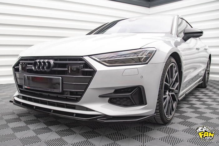 Аэродинамический обвес на Ауди (Audi) A7 C8 со стандартными бамперами