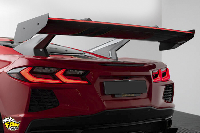 Карбоновое антикрыло на Шевроле Корвет (Chevrolet Corvette) C8