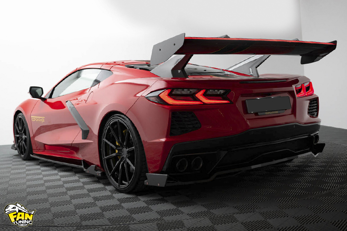 Карбоновое антикрыло на Шевроле Корвет (Chevrolet Corvette) C8