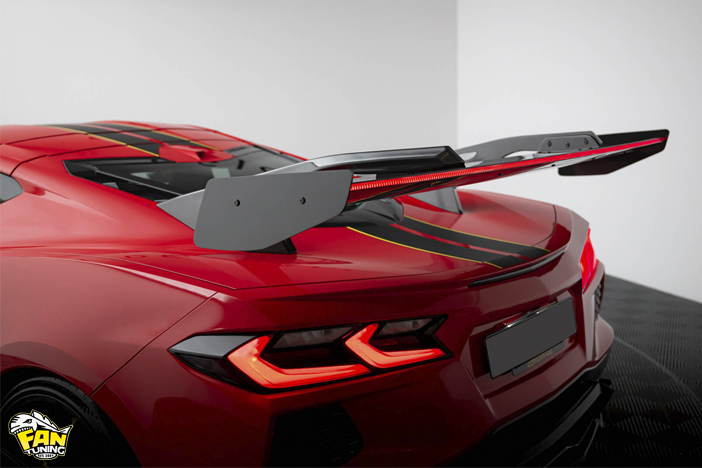 Карбоновое антикрыло на Шевроле Корвет (Chevrolet Corvette) C8