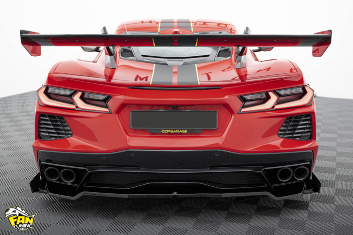 Карбоновое антикрыло на Шевроле Корвет (Chevrolet Corvette) C8