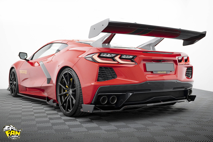 Карбоновое антикрыло на Шевроле Корвет (Chevrolet Corvette) C8