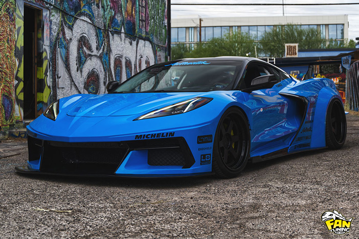 Аэродинамический обвес Liberty Walk на Шевроле Корветт (Chevrolet Corvette) C8