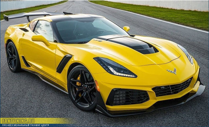 Передний бампер ZR1 на Chevrolet Corvette