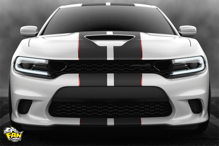 Передний бампер СРТ Хеллкэт (SRT Hellcat) на Додж Чарджер (Dodge Charger) 2014 модельного года