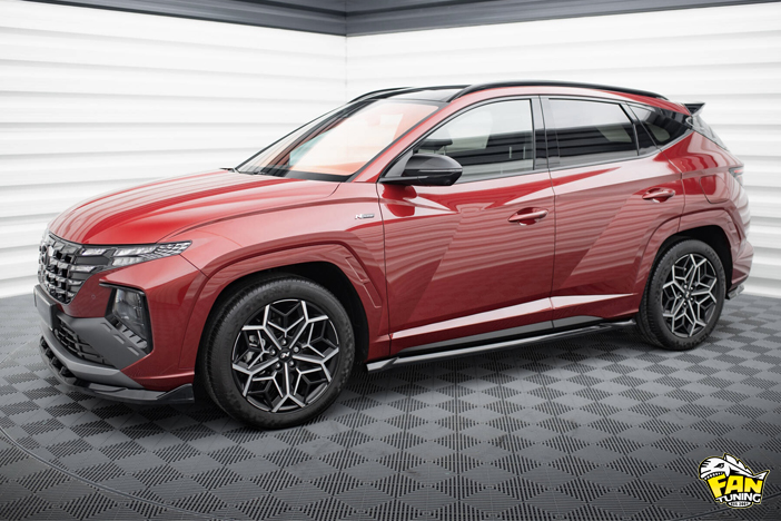 Внешний тюнинг (обвес) на Hyundai Tucson MK4 2020+ N-Line