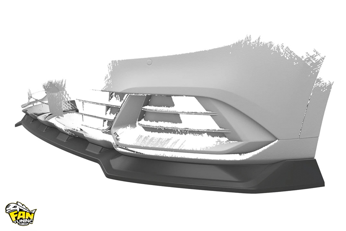 Накладка (губа) переднего бампера на КИА Спортейдж (KIA Sportage) NQ5 2021+ со стандартными бамперами
