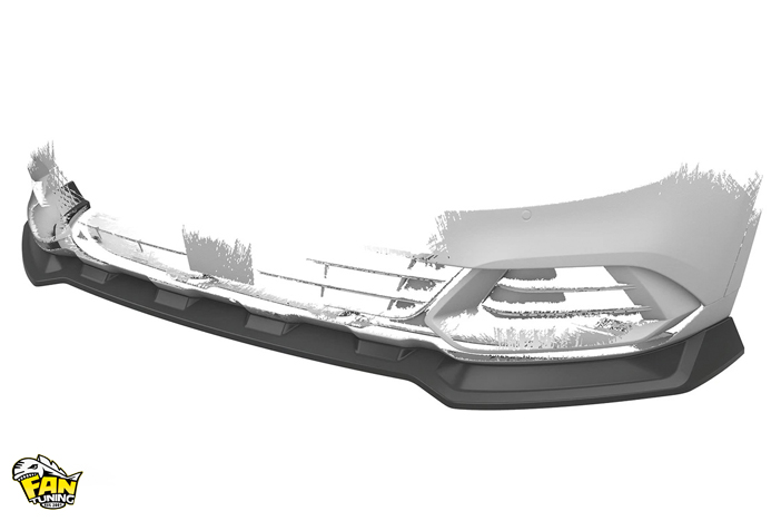 Накладка (губа) переднего бампера на КИА Спортейдж (KIA Sportage) NQ5 2021+ со стандартными бамперами