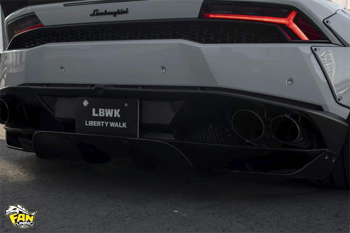 Аэродинамический обвес на Ламборгини Хуракан (Lamborghini Huracan) от японского тюнинг-ателье Liberty Walk