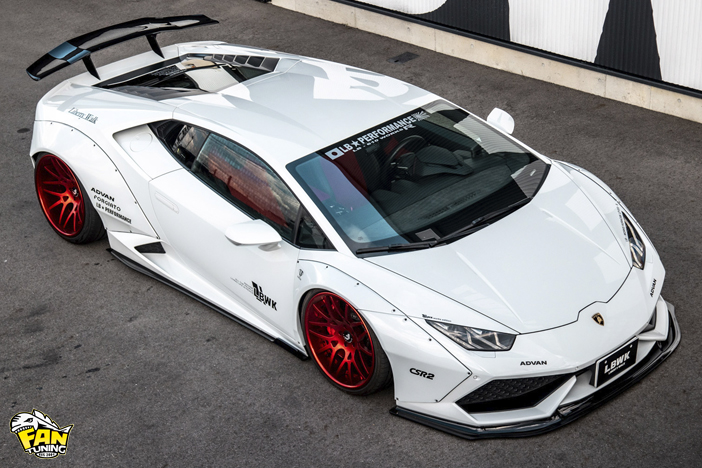 Аэродинамический обвес на Ламборгини Хуракан (Lamborghini Huracan) от японского тюнинг-ателье Liberty Walk