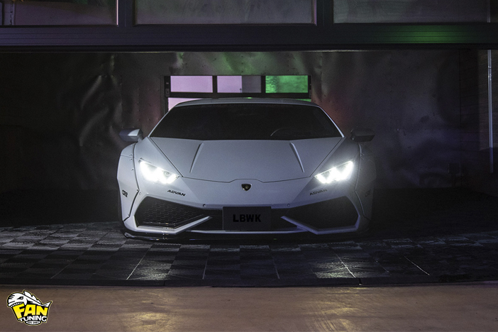 Аэродинамический обвес на Ламборгини Хуракан (Lamborghini Huracan) от японского тюнинг-ателье Liberty Walk