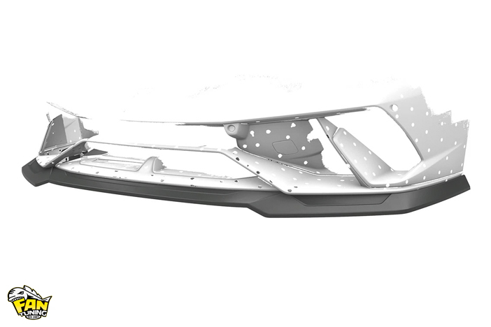 Спойлер (губа) переднего бампера на Ламборгини Хуракан (Lamborghini Huracan) Perfomante