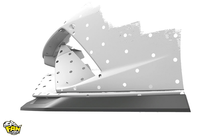 Спойлер (губа) переднего бампера на Ламборгини Хуракан (Lamborghini Huracan) Perfomante