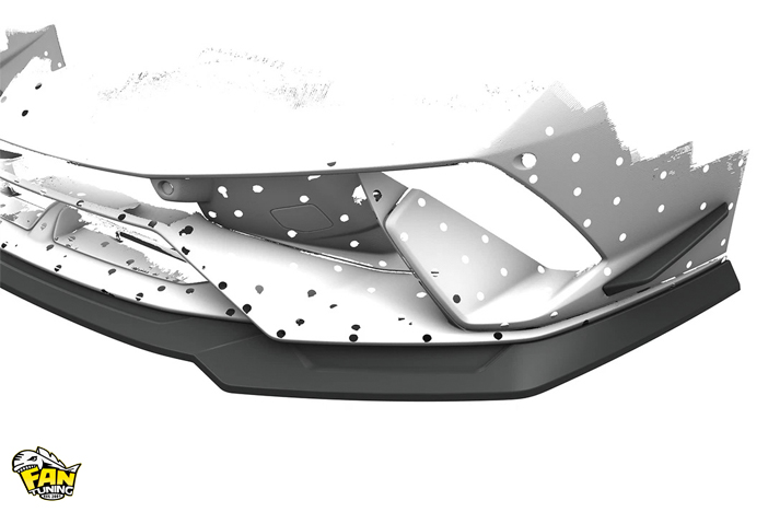 Спойлер (губа) переднего бампера на Ламборгини Хуракан (Lamborghini Huracan) Perfomante