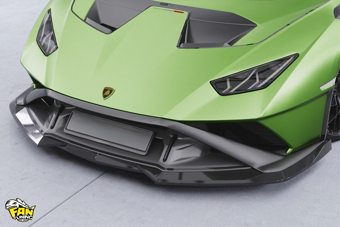 Спойлер (губа) переднего бампера на Ламборгини Хуракан (Lamborghini Huracan) STO