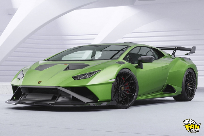 Спойлер (губа) переднего бампера на Ламборгини Хуракан (Lamborghini Huracan) STO