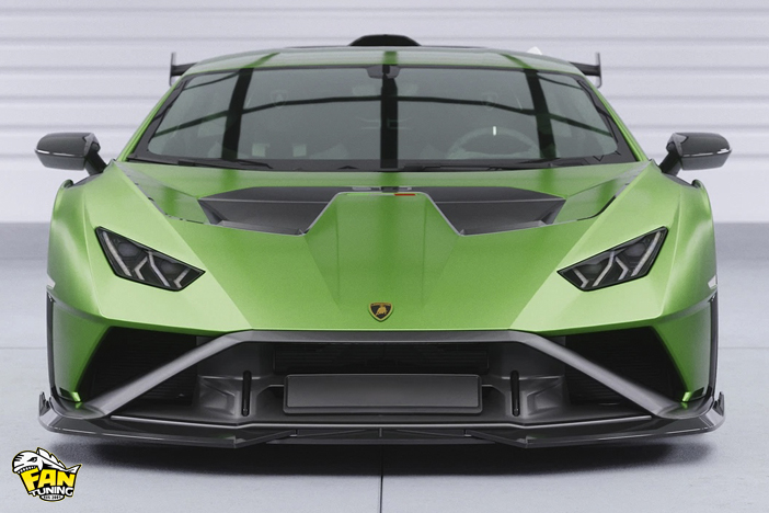 Спойлер (губа) переднего бампера на Ламборгини Хуракан (Lamborghini Huracan) STO