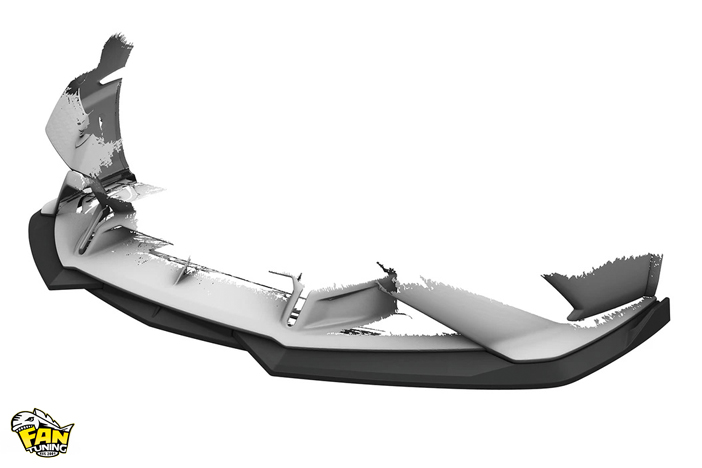 Спойлер (губа) переднего бампера на Ламборгини Хуракан (Lamborghini Huracan) STO