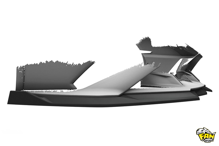 Спойлер (губа) переднего бампера на Ламборгини Хуракан (Lamborghini Huracan) STO