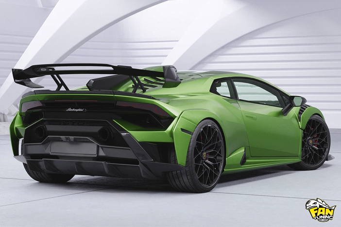 Спойлер (губа) переднего бампера на Ламборгини Хуракан (Lamborghini Huracan) STO