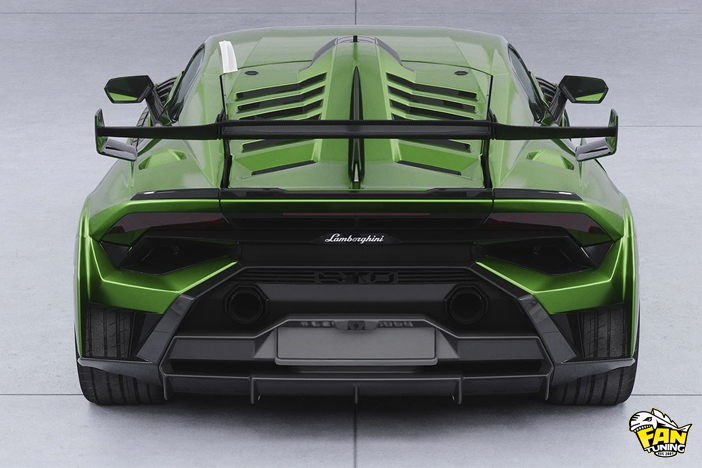 Спойлер (губа) переднего бампера на Ламборгини Хуракан (Lamborghini Huracan) STO