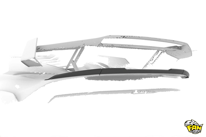 Спойлер (губа) переднего бампера на Ламборгини Хуракан (Lamborghini Huracan) STO