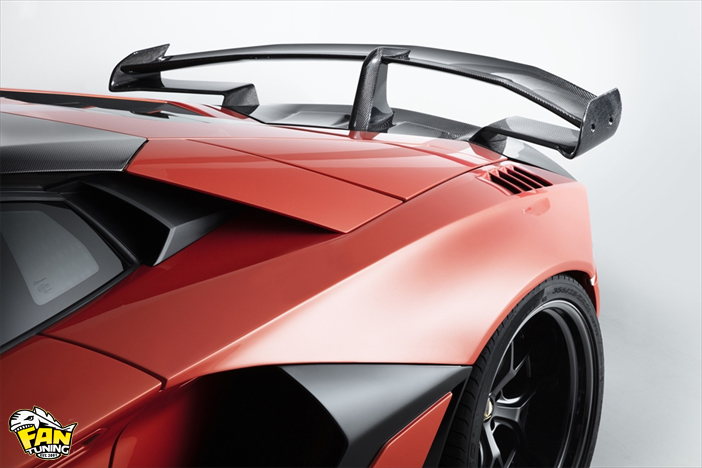 Аэродинамический обвес Widebody GT от японского тюнинг-ателье AimGain на Ламборгини Авентадор (Lamborghini Aventador)